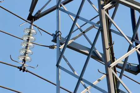 Power mast fixture and a part of the mast seen from side.  