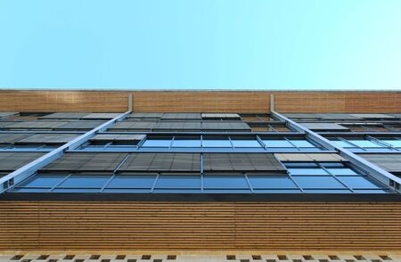 A detail of a modern office building.  の写真素材