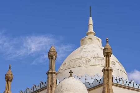 dome of the Catholic Cathedral of Saint Vincent de Paul, on the site of the historical excavations...