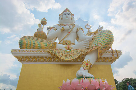 Brahma, Hindu God in Chacherngsao, Thailand.の写真素材