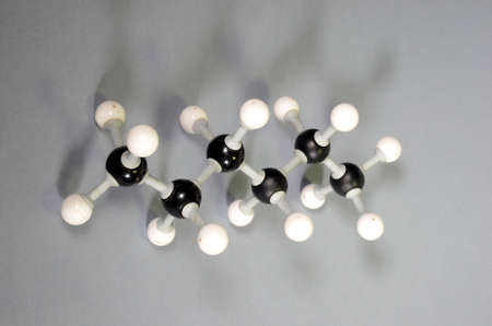 Molecule model of Hexane