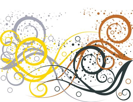 Spatter Swirlのイラスト素材