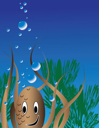 Friendly Octopusのイラスト素材