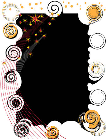 Spiral Border Blastのイラスト素材