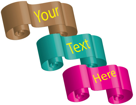 Ribbon Presentationのイラスト素材