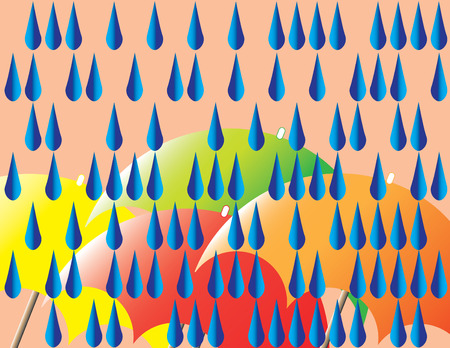 Umbrellasのイラスト素材