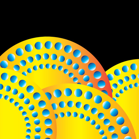 Blue Moons Marching (motion illusion)のイラスト素材