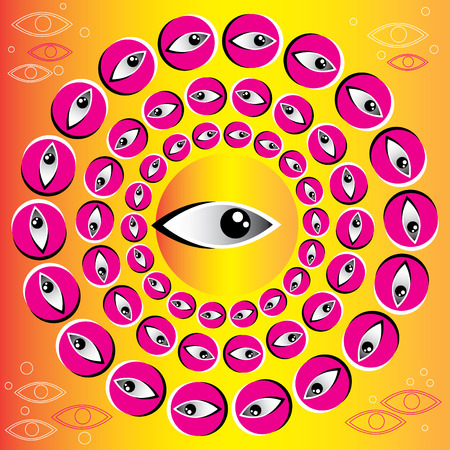 Hypnotic Eyeのイラスト素材