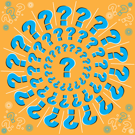 Whirling Questions (motion illusion)のイラスト素材