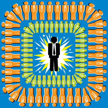 Team Leader  (motion illusion)のイラスト素材