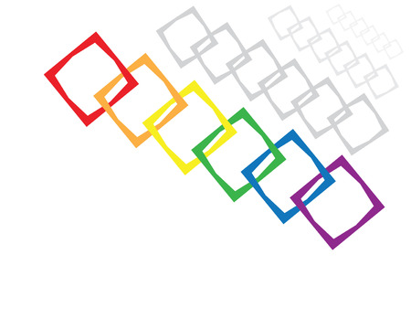 Linked Squaresのイラスト素材