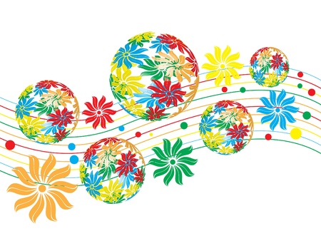 Flower Ballsのイラスト素材