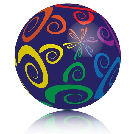 Curly Ballのイラスト素材
