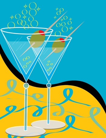 Martinis for Twoのイラスト素材
