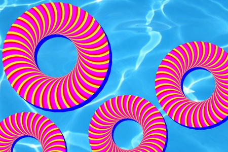 Float ringsの写真素材