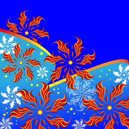 Flame Wheelies  (motion illusion)のイラスト素材