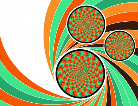 Wheelie Wave       motion illusion with space for textのイラスト素材