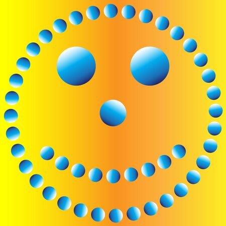 Smiling Face Illusionのイラスト素材