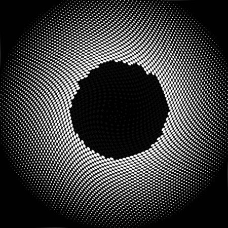 Hollow Halftone Ballの写真素材