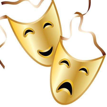 Tragedy and Comedyのイラスト素材
