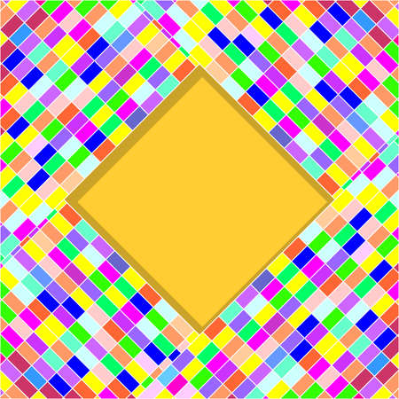 Colorful Mosaic Frameのイラスト素材