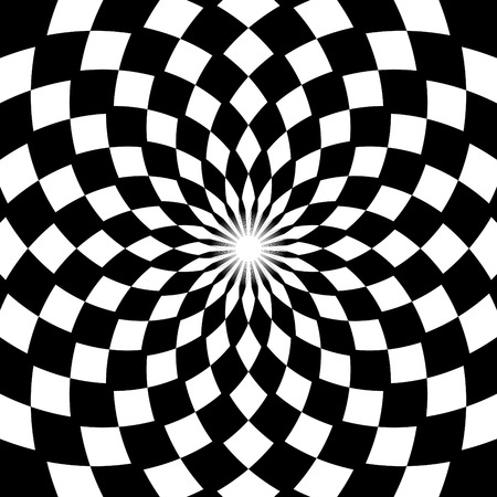 Checkerboard Floral Patternのイラスト素材