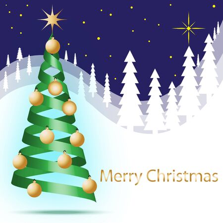 Floating Christmas Treeの写真素材