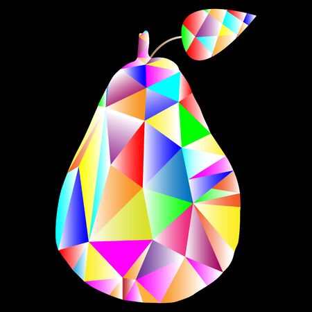 Low-Poly Pearのイラスト素材