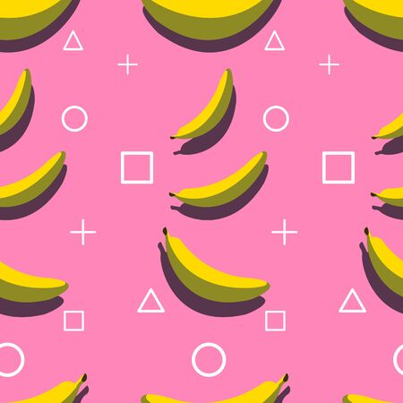 Seamless Banana Pattern Modern Style.のイラスト素材