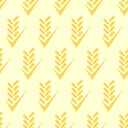 Seamless Simple Wheats Patternのイラスト素材