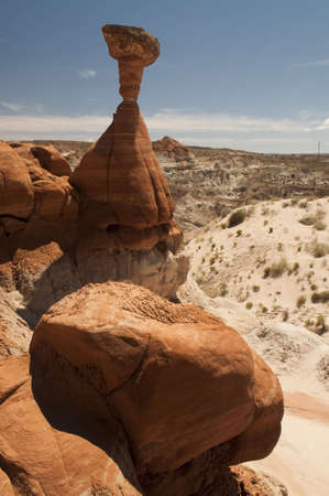 Toadstool in Paria Wilderness, Utahの写真素材
