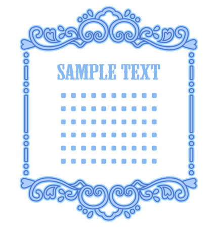 Fantastic antique frameのイラスト素材