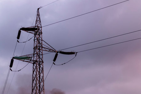 High voltage power lines.In future - â€‹â€‹scarcity of electricity. Due to high prices...