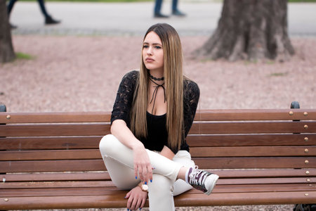 Depression in women.の写真素材