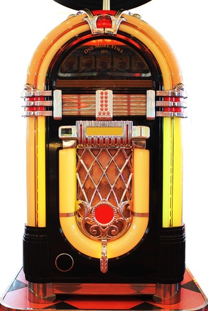 Juke Box on White Background