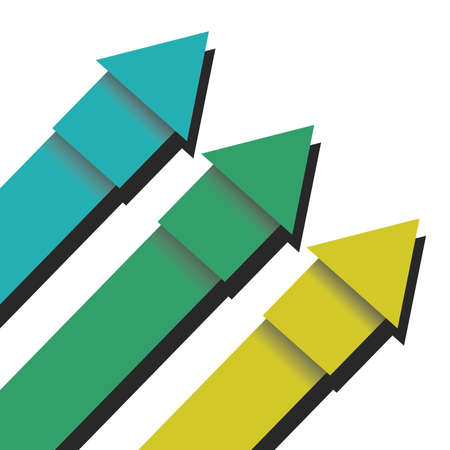 Infographic Arrows on White Backgroundのイラスト素材