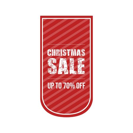 Christmas Sale Sticker Tagのイラスト素材