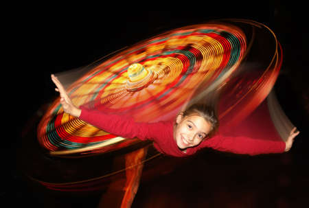 Flying girl                               の写真素材