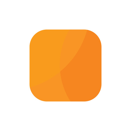 Simple flat minimalist square rounded icon button templateのイラスト素材