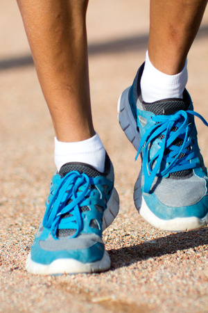 Man in sportswear running in a park