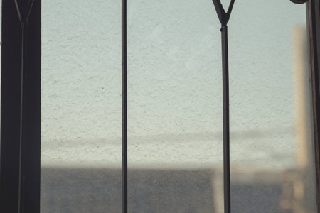 through the windowの写真素材