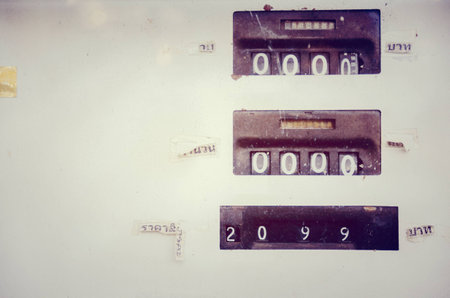 Fuel Dispenser Vintage in thailandの写真素材