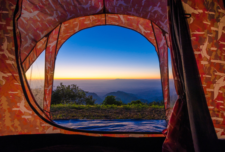 Doi Ang Khang in Chiang Mai Province, THAILANDの写真素材