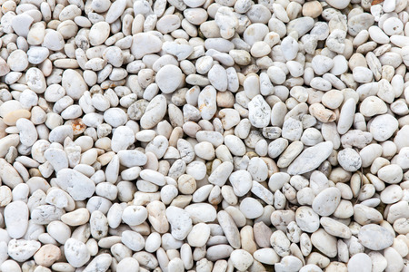White pebble stone backgroundの写真素材