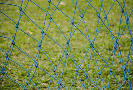 Small goal net in the parkの写真素材