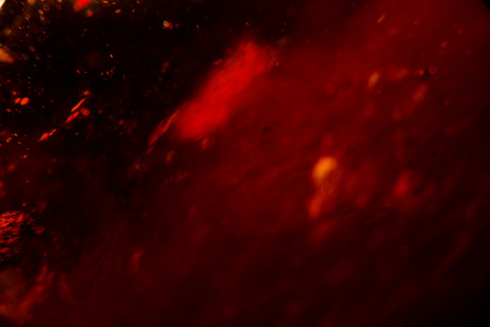Red ball glass backgroundの写真素材