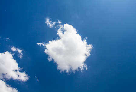 Clouds on the blue sky in cloudy daysの写真素材