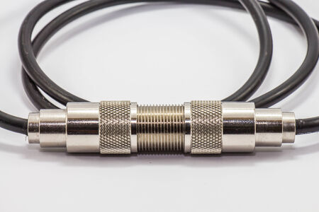 Radio connector on white isolate background