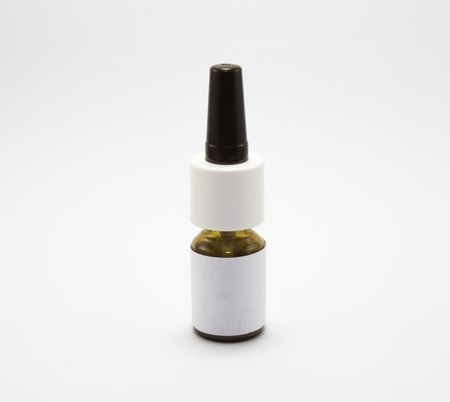 Medicine nasal spray for the treatment of allergy symptomsの写真素材