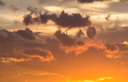 Sunset with beautiful  sky at twilight timeの写真素材